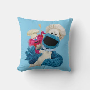 Cookie Monsters Feinschmecker LKW Friends Kissen
