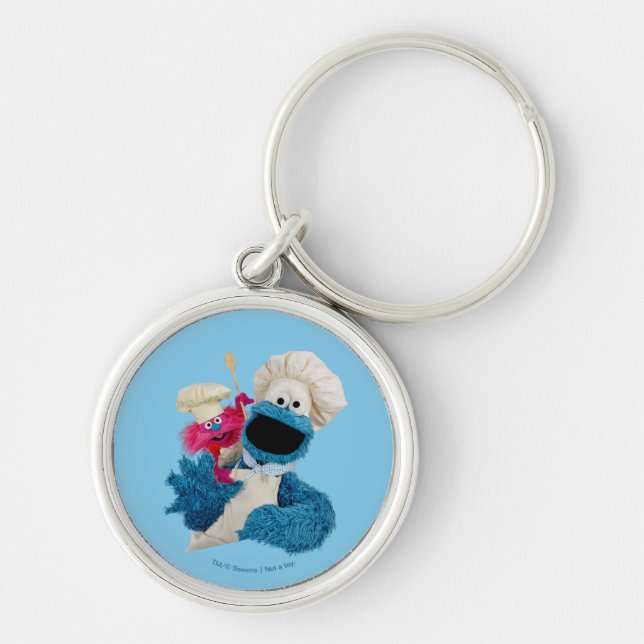 Cookie Monsters Feinschmecker LKW Friends Schlüsselanhänger (Vorne)