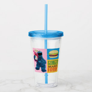 Cookie Monster's Feinschmecker Truck Gonger Make Acryltrinkbecher