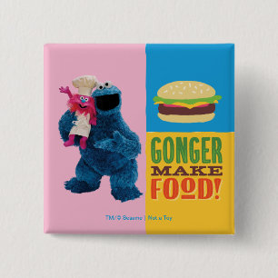 Cookie Monster's Feinschmecker Truck   Gonger Make Button