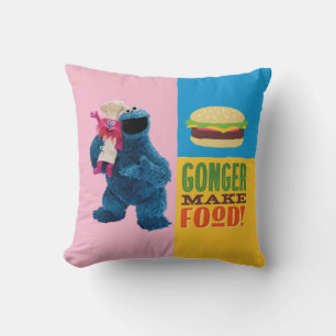 Cookie Monster's Feinschmecker Truck   Gonger Make Kissen