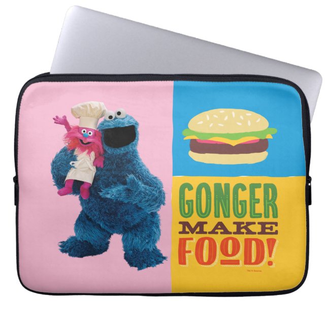 Cookie Monster's Feinschmecker Truck | Gonger Make Laptopschutzhülle (Vorderseite)