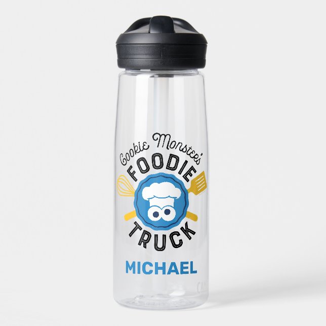 Cookie Monster's Feinschmecker Truck Log | Name hi Trinkflasche (Vorne)