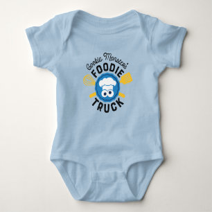 Cookie Monster's Feinschmecker Truck Logo Baby Strampler