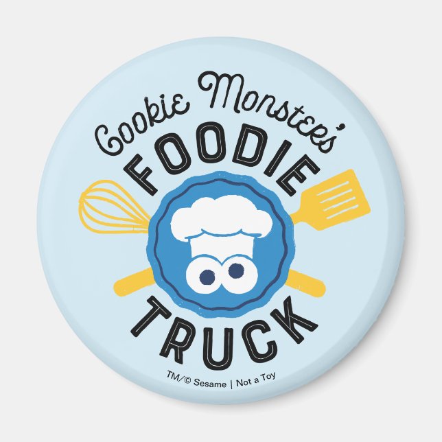 Cookie Monster's Feinschmecker Truck Logo Magnet (Vorne)