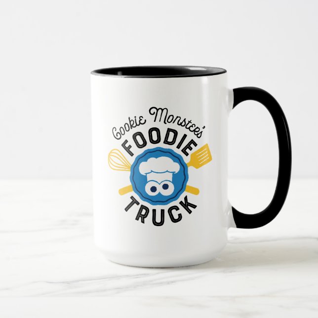 Cookie Monster's Feinschmecker Truck Logo Tasse (Rechts)