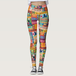 Cookie Monster's Feinschmecker Truck Muster Leggings