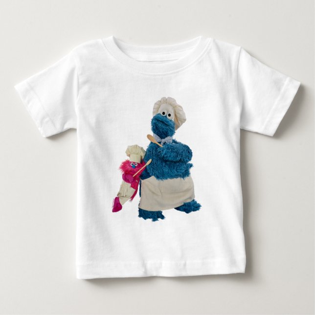 Cookie Monster's Food Truck Partners Baby T-shirt (Vorderseite)