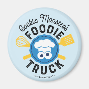 Cookie Monsters Foodie Truck Logo Magnet