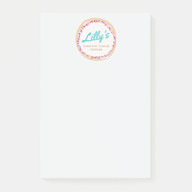 Cookie- oder Cupcake-Dekorator Post-it Klebezettel (Vorderseite)