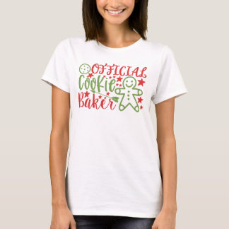 Cookie officiel Baker Noël T-shirt femme de Noël