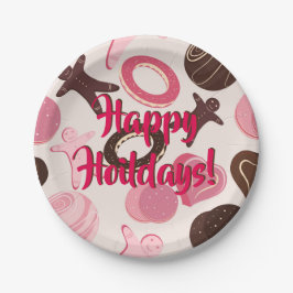 Cookie Party Spaß glückliche Ferien! Pappteller