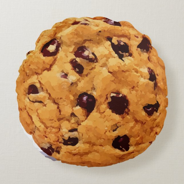 Cookie Rundes Kissen (Vorderseite)