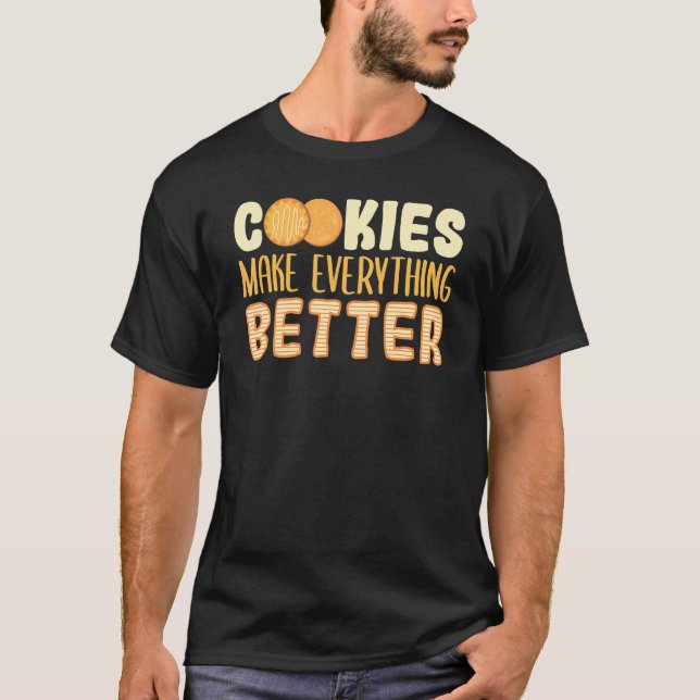 Cookie Sheet Dessert Pastry Chef Cookies Variety P T-Shirt (Vorderseite)