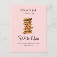 Cookie Shop Bäckerei Wir sind offen für Werbeaktio
