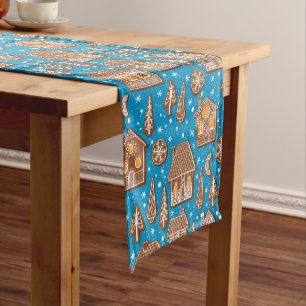 Cookie-Stadt Kurzer Tischläufer