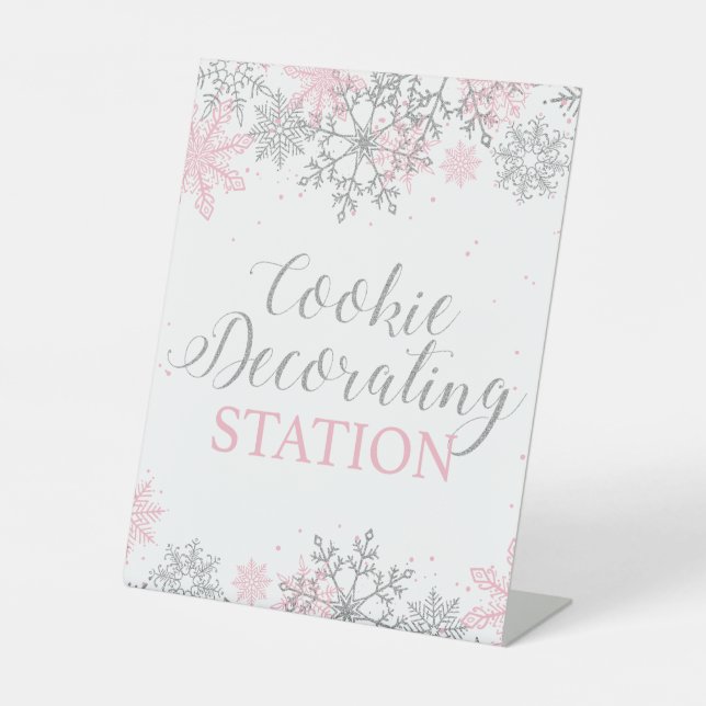 Cookie-Station Winter Onederland Sockelschild (Vorderseite)