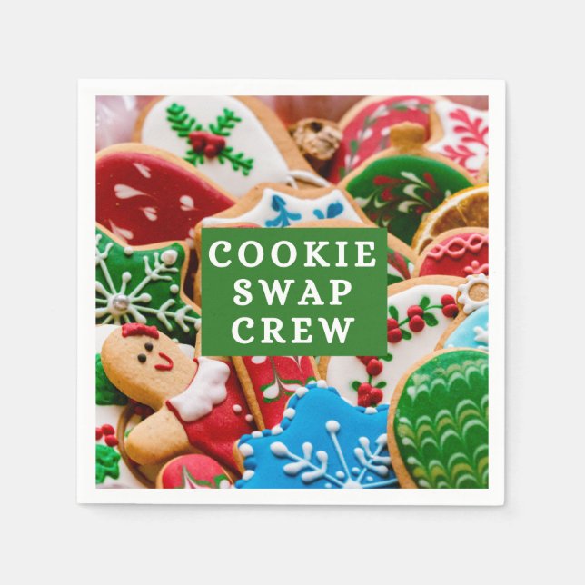 Cookie Swap Crew Napkin Serviette (Vorderseite)