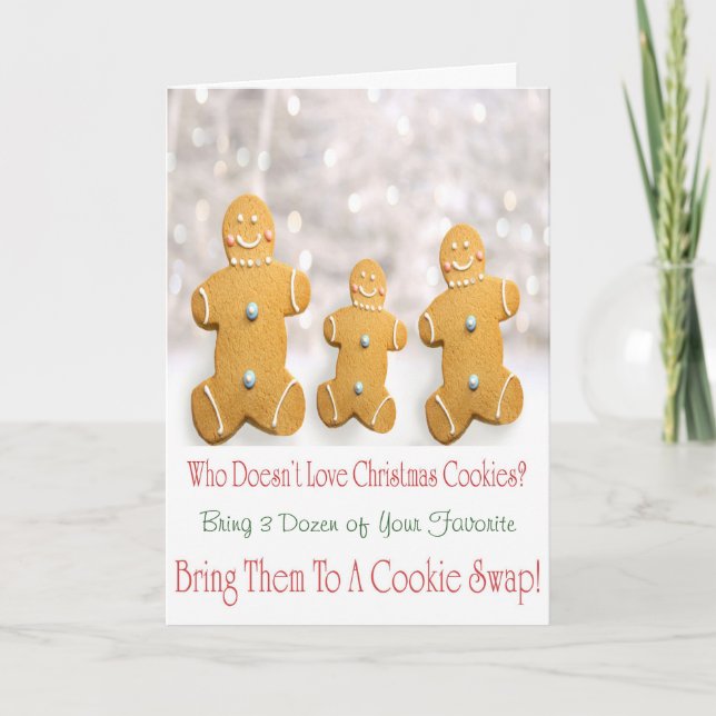 Cookie Swap-Einladung Einladung (Vorderseite)