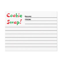 "Cookie Swap!" Rezeptkarten