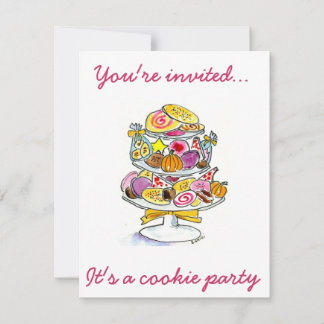 Cookie-Tablett Sie sind eingeladen..., es ist ein  Einladung