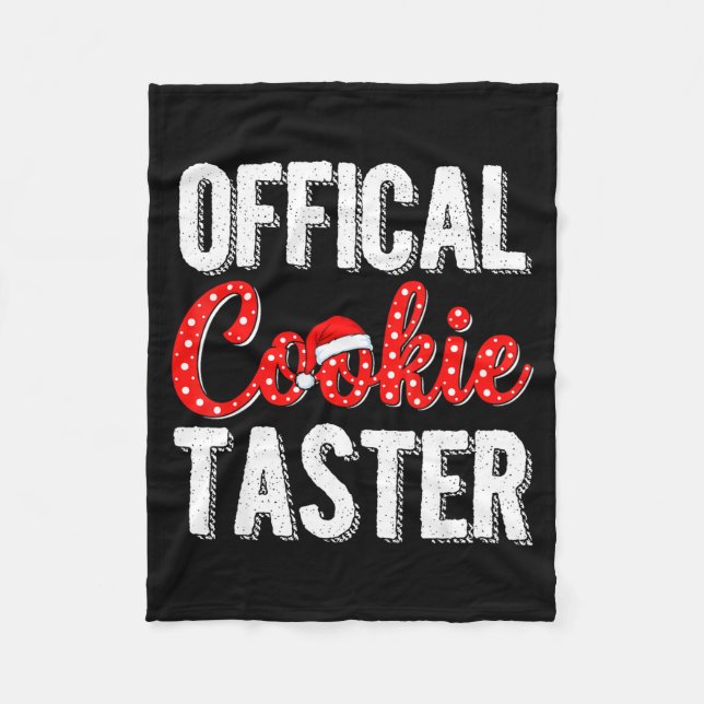 Cookie Taster Cookie Christmas Matching Couple  Fleecedecke (Vorderseite)