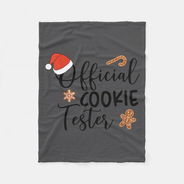 Cookie Tester &amp; Cookie Baker Funny Christmas C Fleecedecke (Vorderseite)