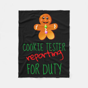 Cookie Tester Kinder Hanes T-Shirt ohne Etikett Fleecedecke