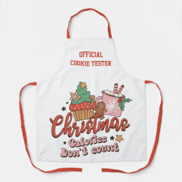 Cookie Tester | Weihnachtskalorien zählen nicht Schürze
