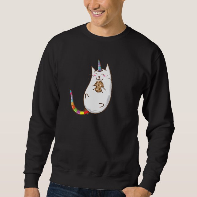 Cookie Unicorn Cat Sweatshirt (Vorderseite)