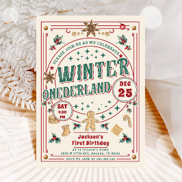 Cookie Weihnachten Winter ONEderland Geburtstag Einladung