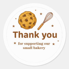 Cookie & Whisk Bakery Thank You Sticker