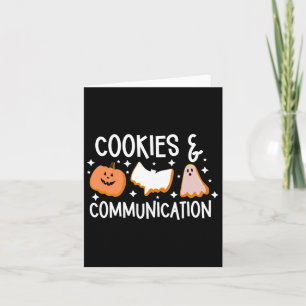 Cookies & amp; Kommunikation Witziges Halloween-De Karte