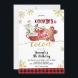Cookies and Cocoa Christmas Winter Birthday Einladung<br><div class="desc">Cookies and Cocoa Christmas Winter Birthday Einladung</div>
