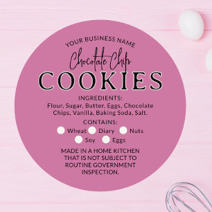 Cookies au chocolat Rose Dusty Cottage Law Sticker
