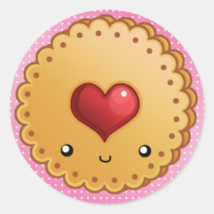 Cookies+BG, cookie_luv Runder Aufkleber