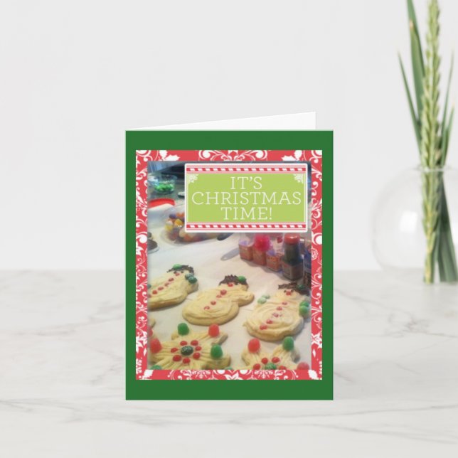 "Cookies Bitte" Anmerkung Karte (Vorderseite)