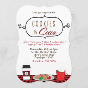 COOKIES & COCOA Fêtes Invitations