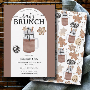 Cookies & Cocoa Hot Chocolate Baby Shower Brunch Einladung