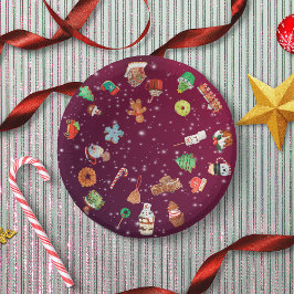 Cookies, Cupcakes und Kakao Pappteller