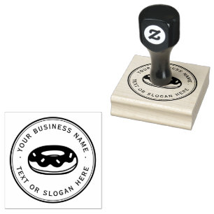 Cookies Custom Business Logo Große Gummistempel