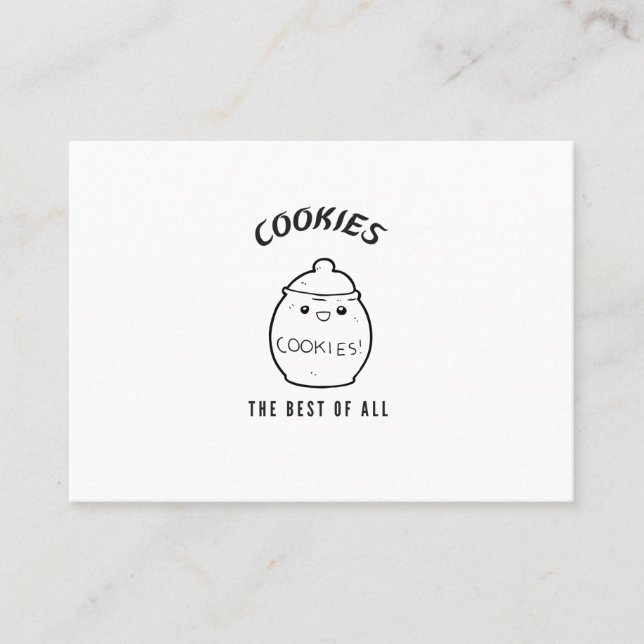 Cookies das Beste von allen Visitenkarte (Vorderseite)