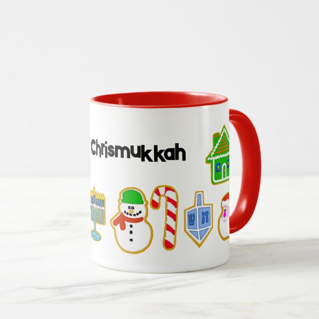 Cookies de Noël Chrismukkah Coffee Mug (Devant droit)