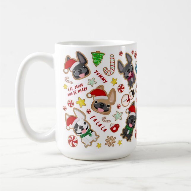 Cookies de Noël Mug par French Bulldog Love (Gauche)