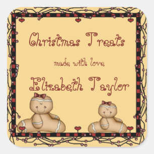 Cookies de Noël, Sticker en pain d'épice de Noël