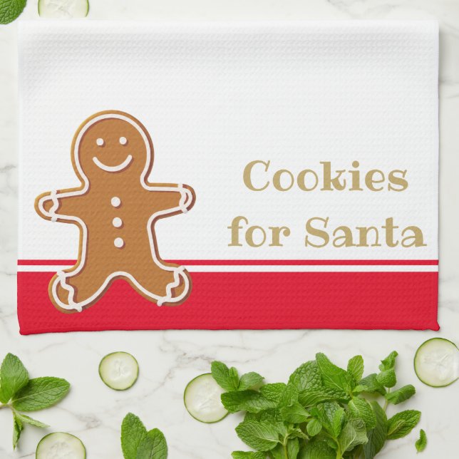 Cookies De Serviettes De Cuisine De Noël Pour Père (Plié)
