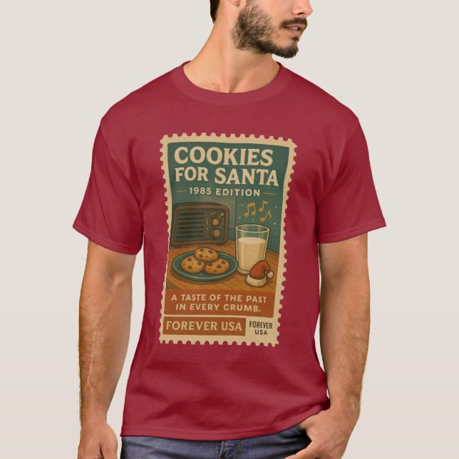 Cookies for Santa – 1985 Edition T-Shirt (Vorderseite)
