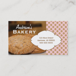 Cookies Foto Bakery Business Card Visitenkarte