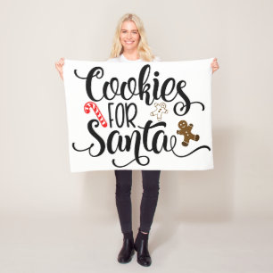 Cookies für Weihnachten Fleecedecke