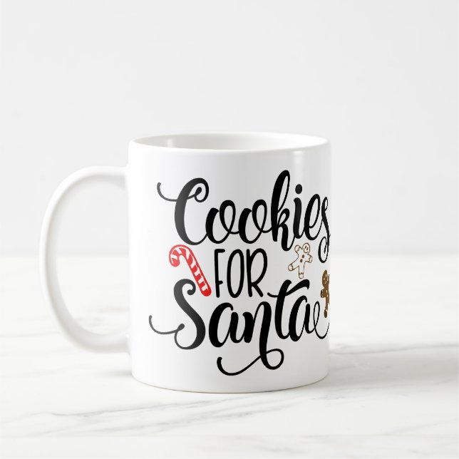 Cookies für Weihnachten Kaffeetasse (Links)